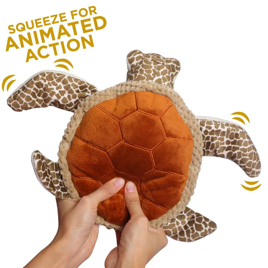 Animated Sea Turtle Dog Toy-Tall Tails