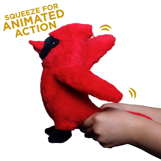 Animated Cardinal Dog Toy-Tall Tails